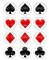 Poker Suits Cupcake Toppers- Casino Cupcake Toppers, Las Vegas Birthday, Casino party (12 Cupcake Toppers) - D24224